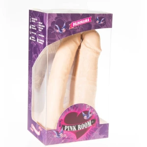PINK ROOM - ARTHUS REALISTYCZNE PODWOJNE DILDO 17CM/15,5CM